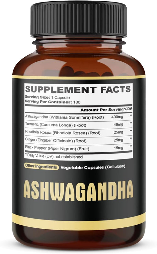 5in1 Premium Ashwagandha Capsules (180ct)