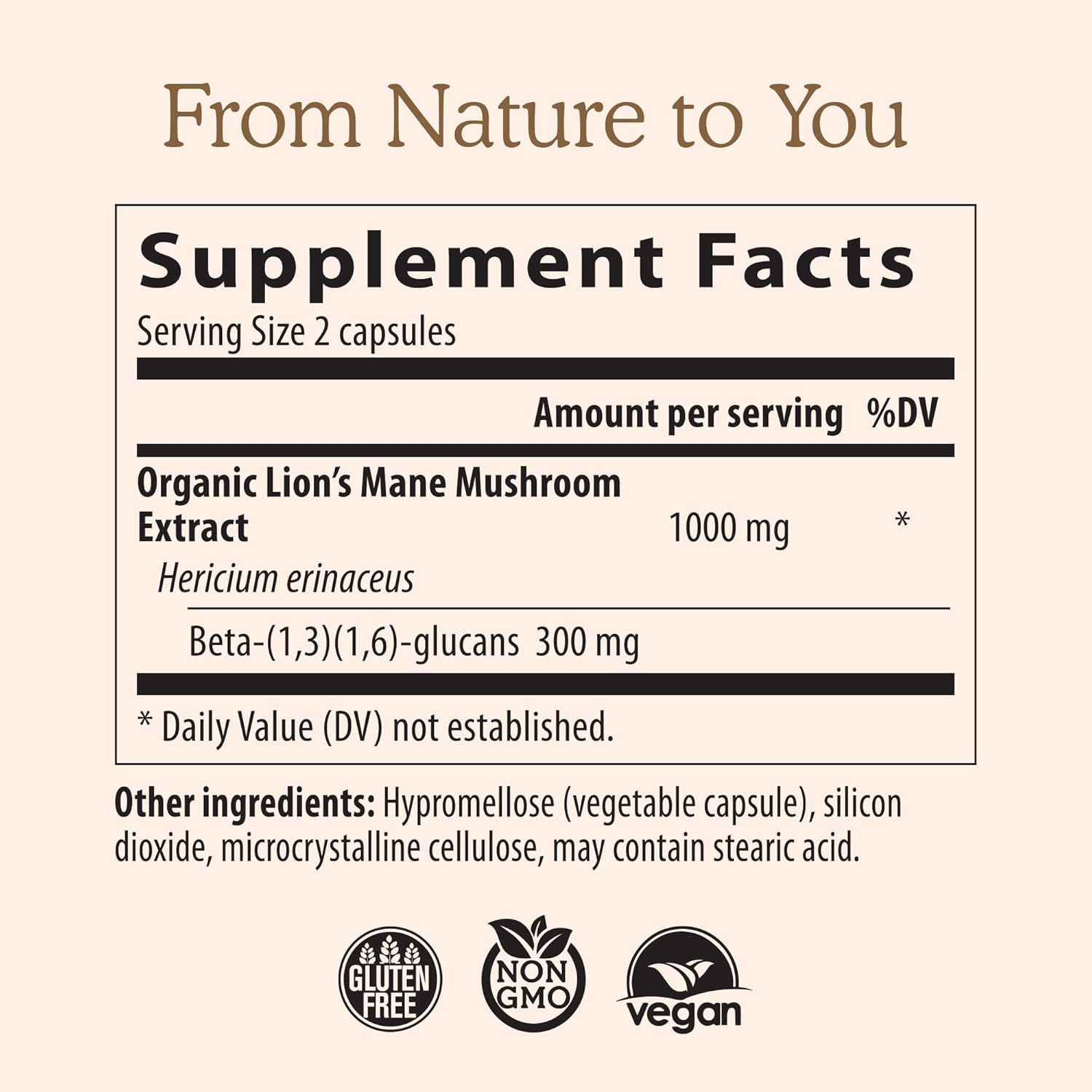 Lions Mane Mushroom Cognition (120ct)