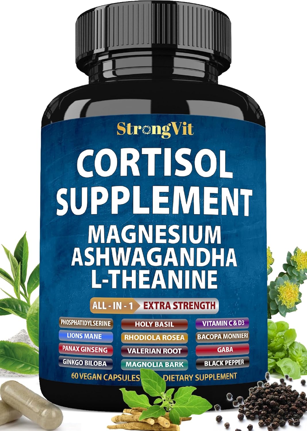 Cortisol Supplement for Women and Men with Magnesium