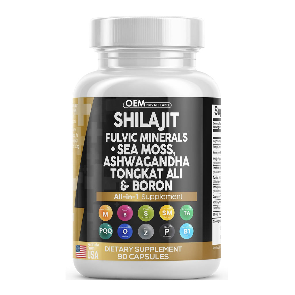 Shilajit Supplement for Men with Ashwagandha Multivitamin (90ct)