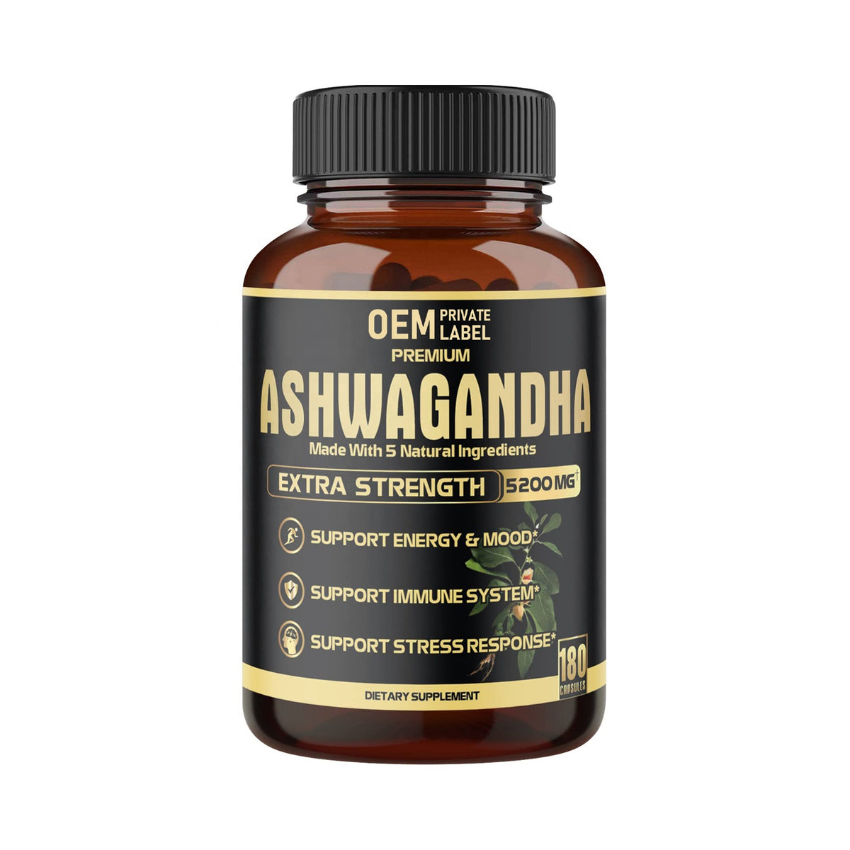 5in1 Premium Ashwagandha Capsules (180ct)