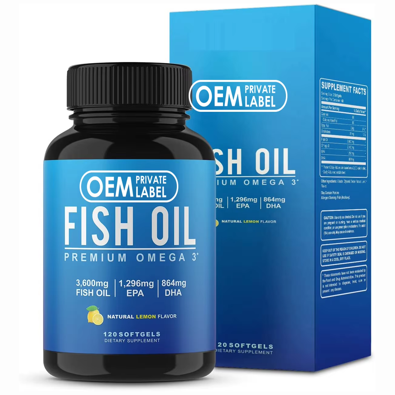 Triple Strength Omega 3 Fish Oil | 3600 mg ( 120ct) softgels