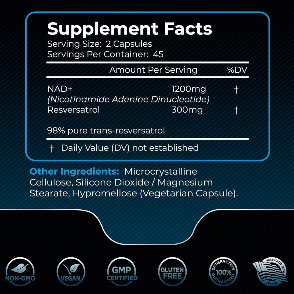 NAD + Supplement, 1500mg