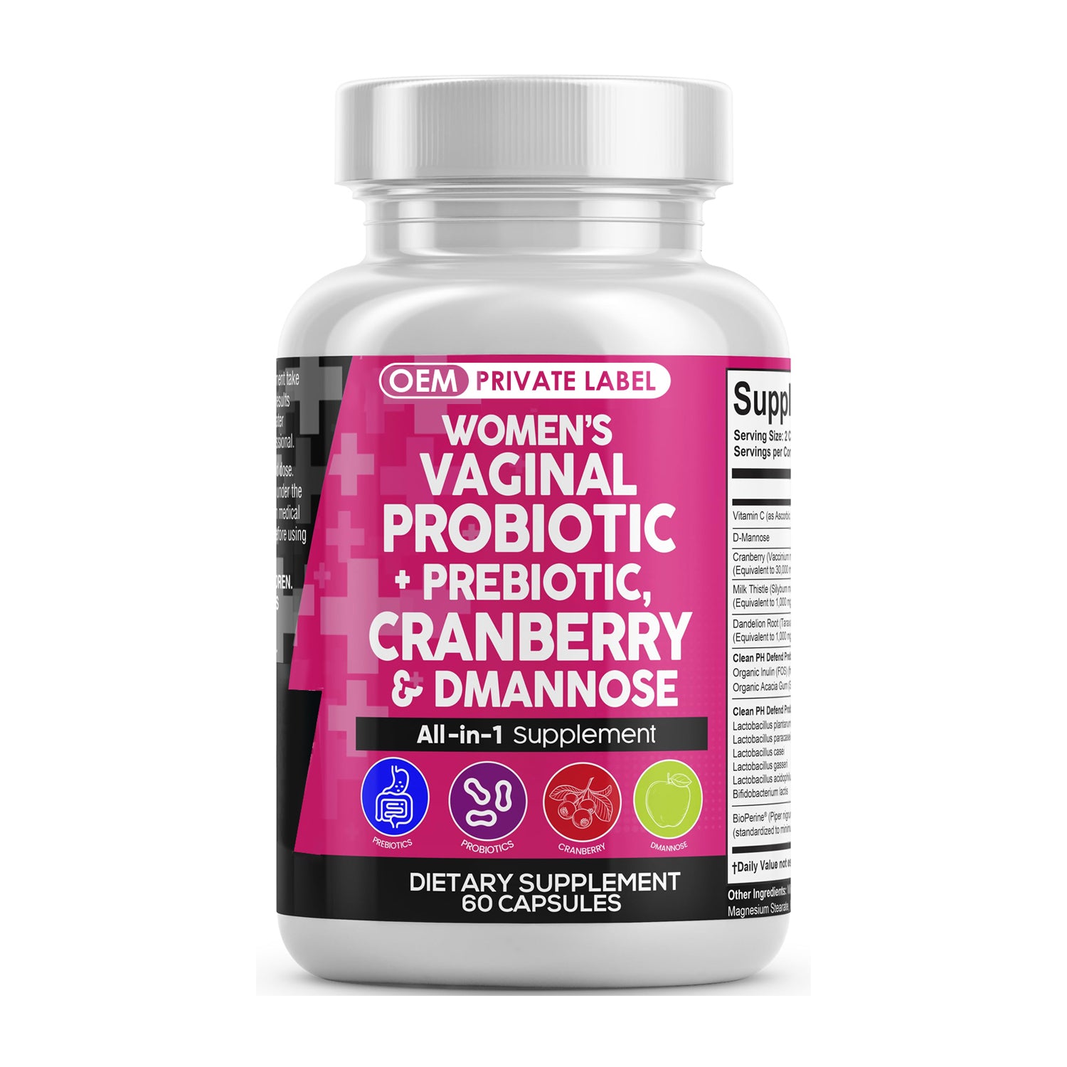 Vaginal Probiotics for Women with Cranberry