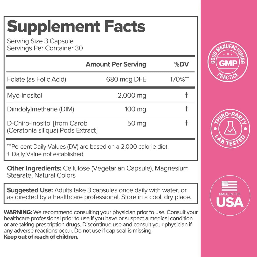 Vaginal Probiotics for Women pH Balance with Prebiotics & Lactobacillus Probiotic Blend