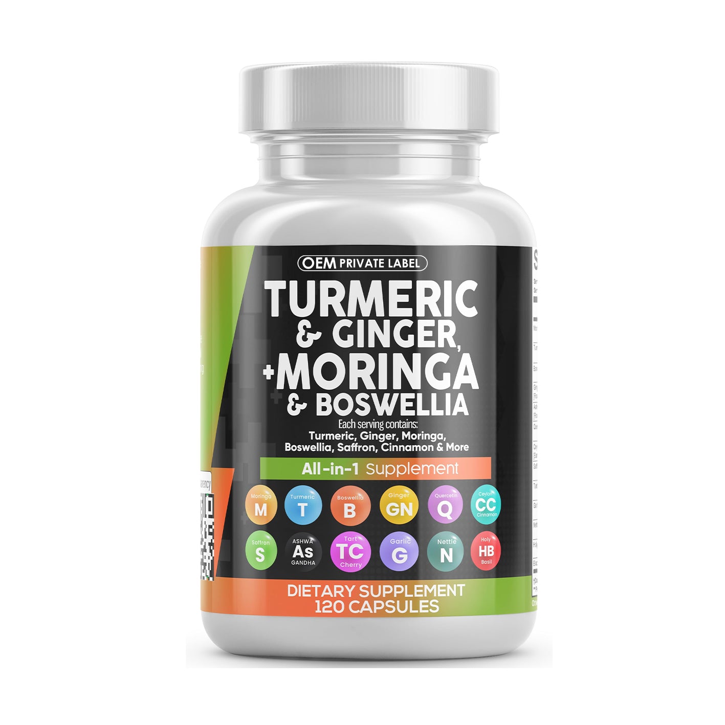 Turmeric Moringa Supplement multivitamin (120ct)